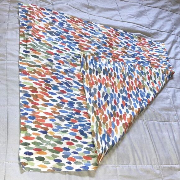 POTTERY BARN Annabel Watercolor Dot Organic Euro Sham 26 x 26 in Square - Picture 3 of 8